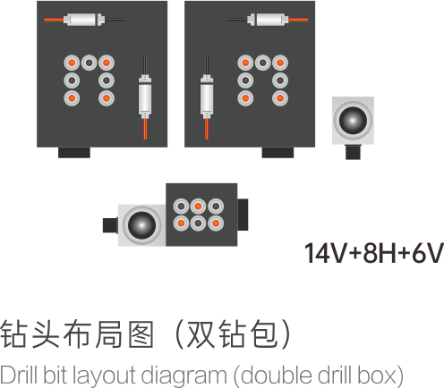 KN-2312D Six Sided CNC Drilling Holes Machine