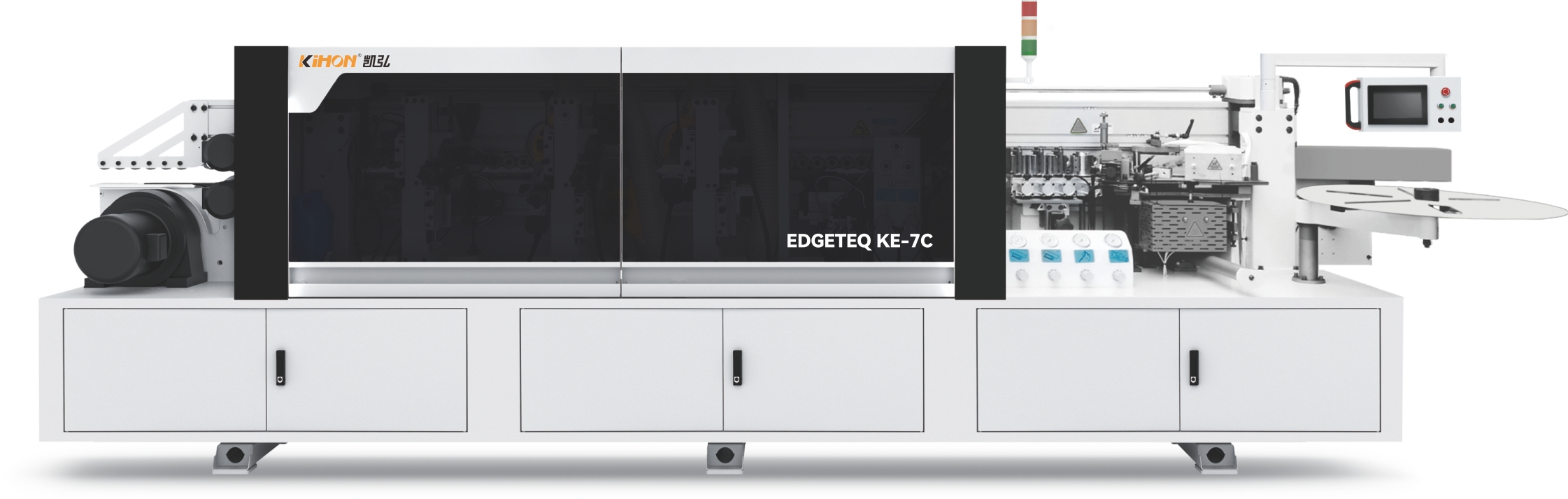 Full Automatic Woodworking Edge Banding Machine PVC MDF Cabinet Furniture Edge Bander EDGETEQ KE-7C EDGE BANDER