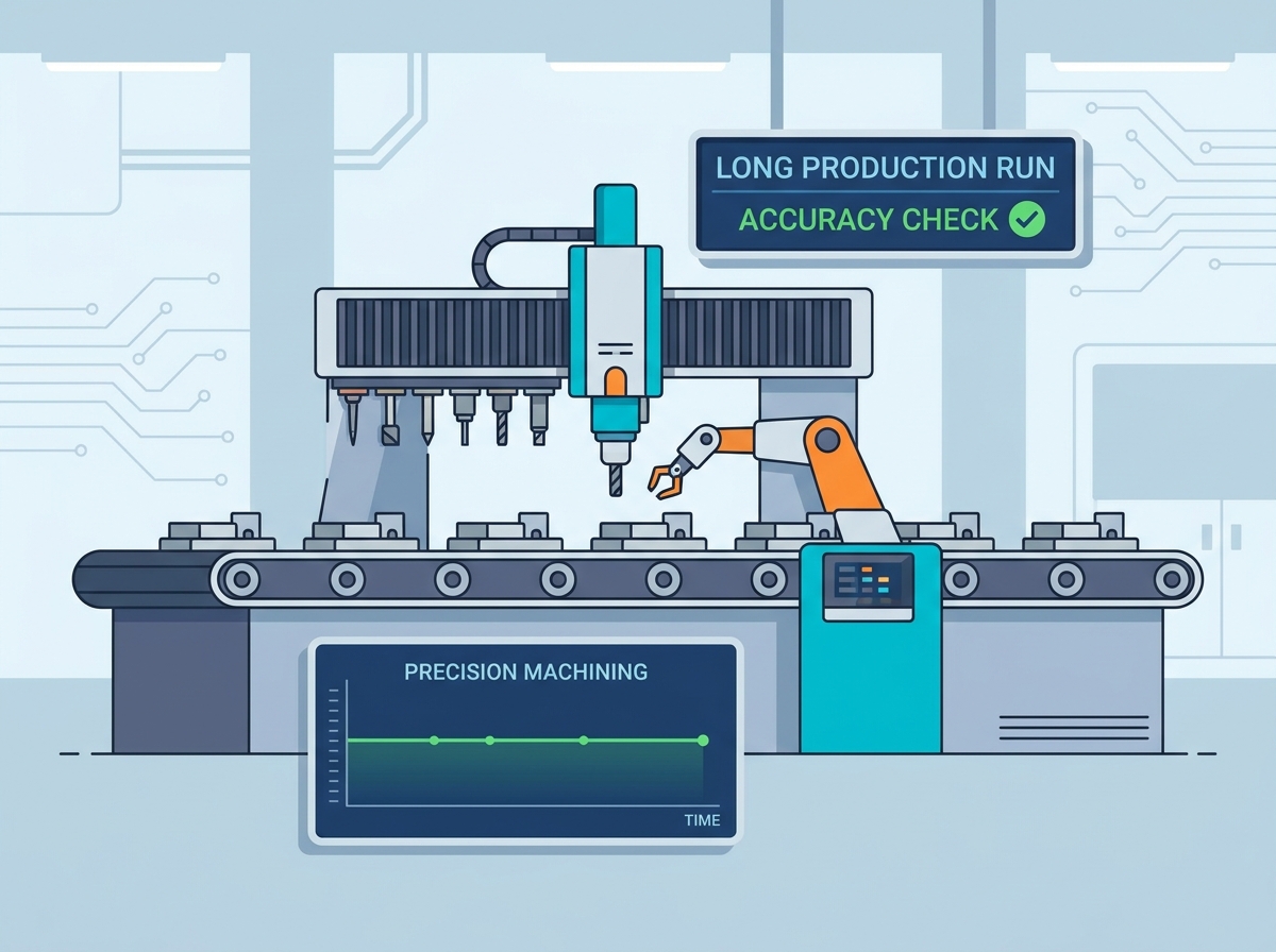 CNC linear machining center spindle and gantry setup