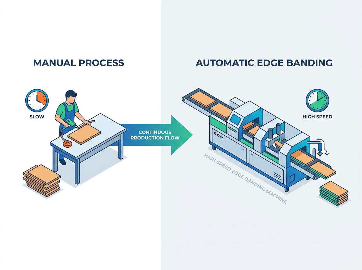 Automatic Edge Banding Machine processing panel furniture